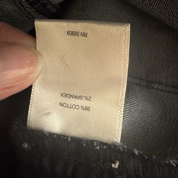 A Loves A Womens High Rise Jeans Size 28 Raw Hem Relaxed Fit Boho Grunge Casual - Picture 7 of 7